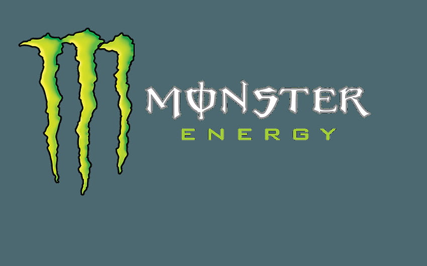 Logo clipart énergie monstre, logo énergie monstre vert Fond d'écran HD