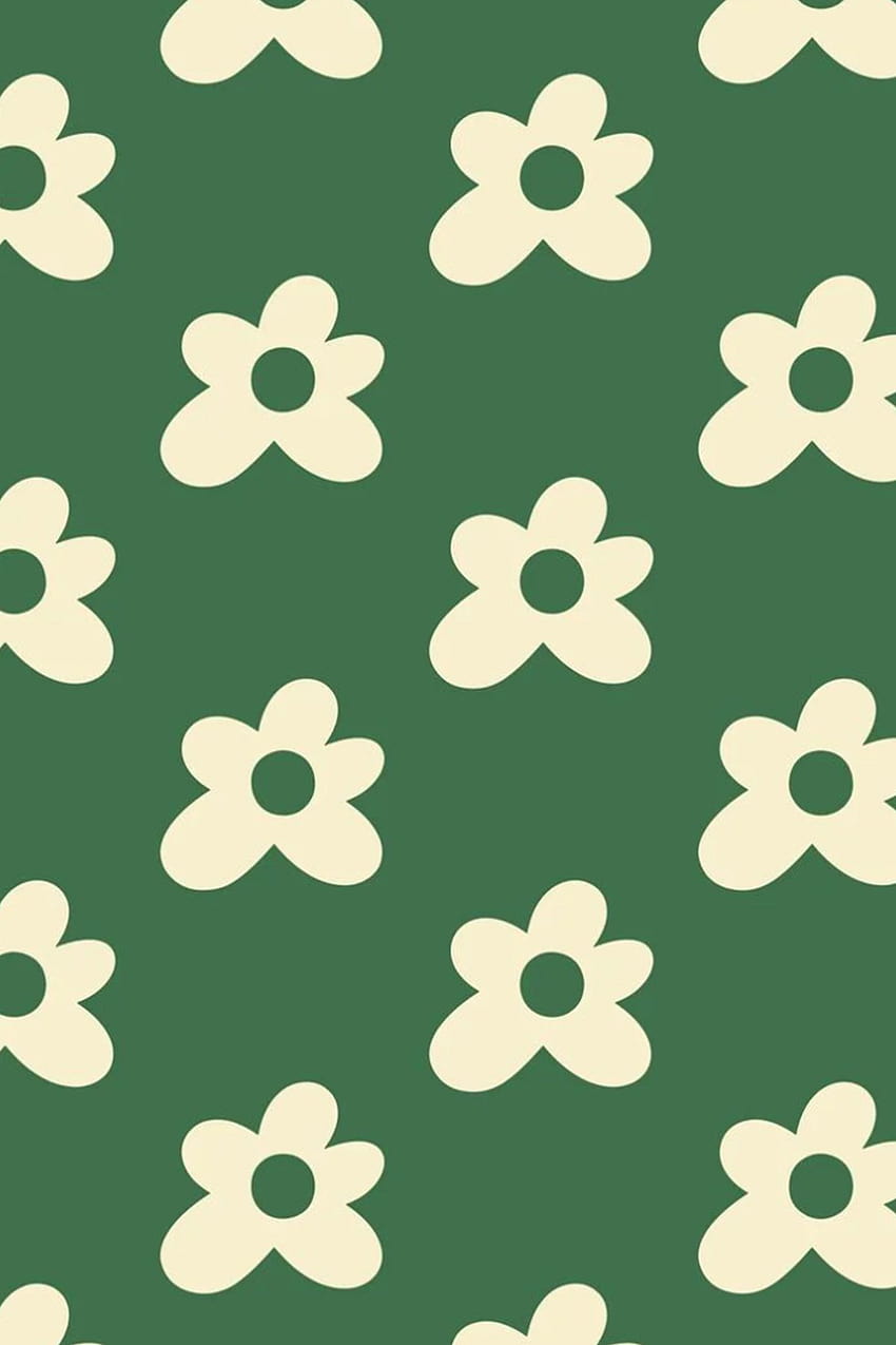 Alfinete em verde sálvia + flor boho, sálvia estética Papel de parede de celular HD