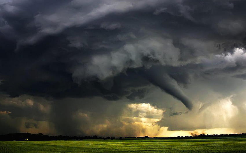 Nascent Tornado Clouds Dark Awesome, cyclone HD wallpaper
