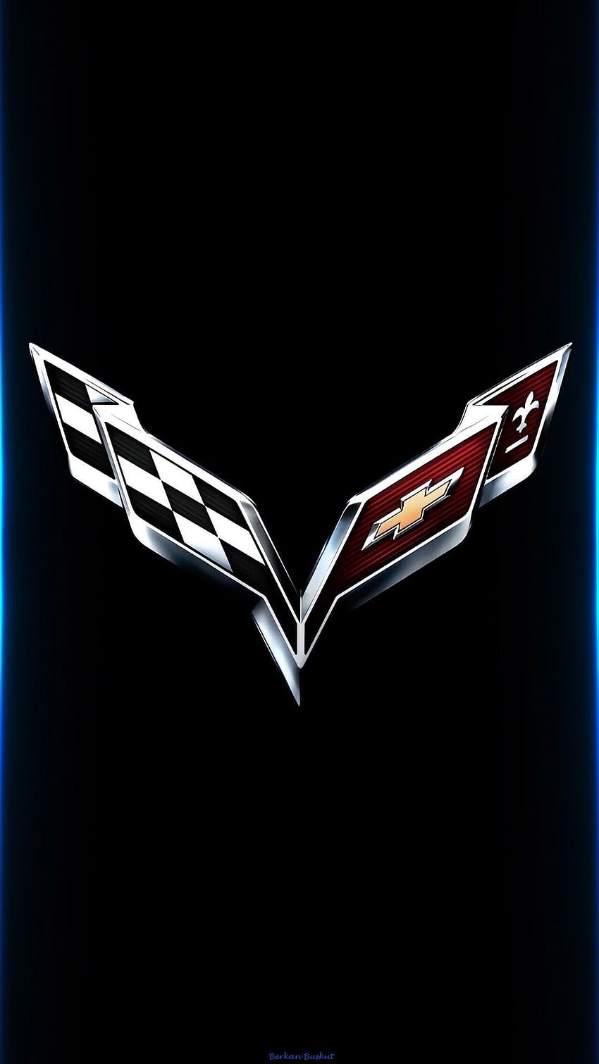 Corvette logo, cool chevy logos HD phone wallpaper
