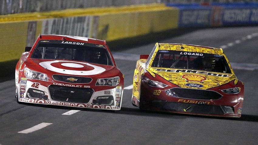 Joey Logano fends off Kyle Larson to win NASCAR's All HD wallpaper