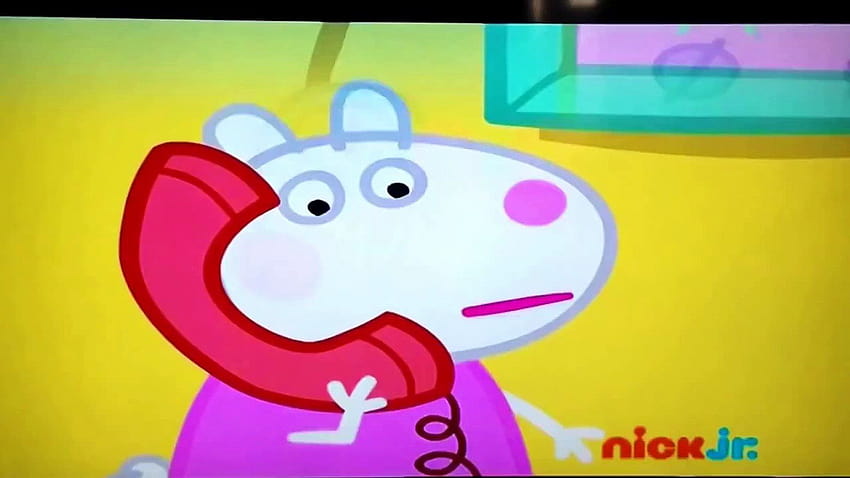 Peppa pig hangs up on Suzy sheep HD wallpaper