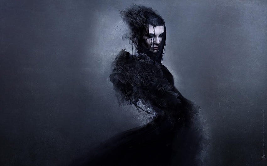 Dark fantasy gothic women spooky horror creepy evil, horror woman HD wallpaper