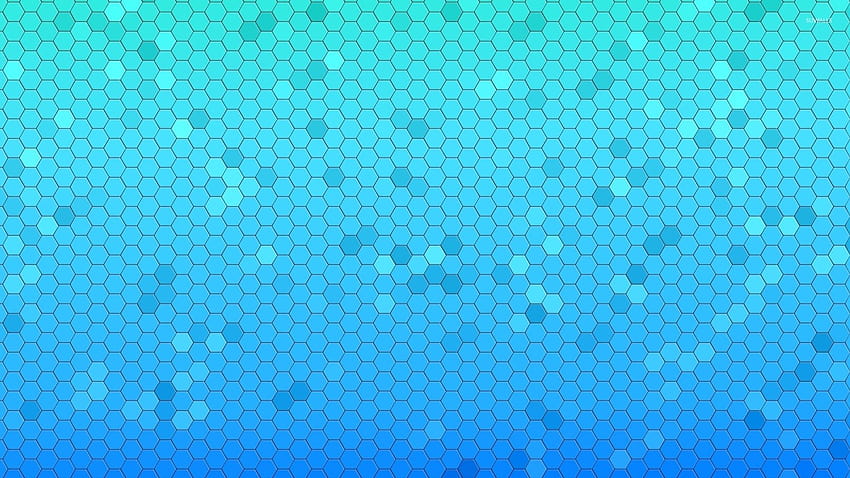 Blaues Wabenmuster, blaues Muster HD-Hintergrundbild