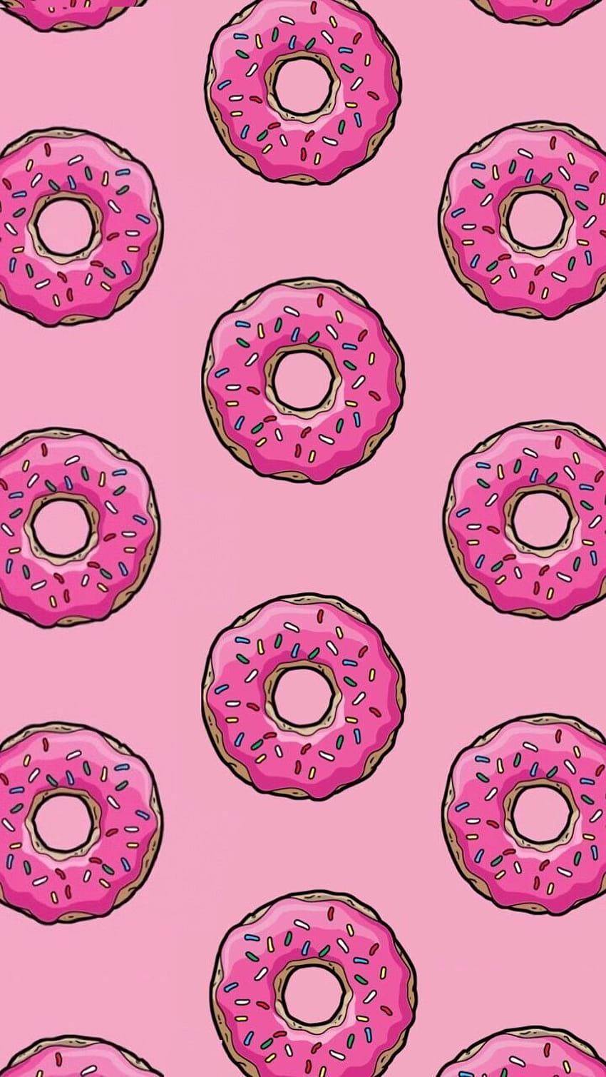 Donut Aesthetic in 2021 Food Cute food [736x1104] para seu, celular e tablet, rosquinhas estéticas Papel de parede de celular HD