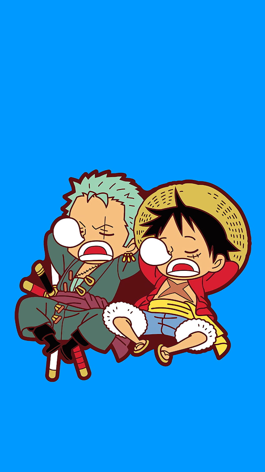 Zoro & Luffy, android chibi luffy wallpaper ponsel HD