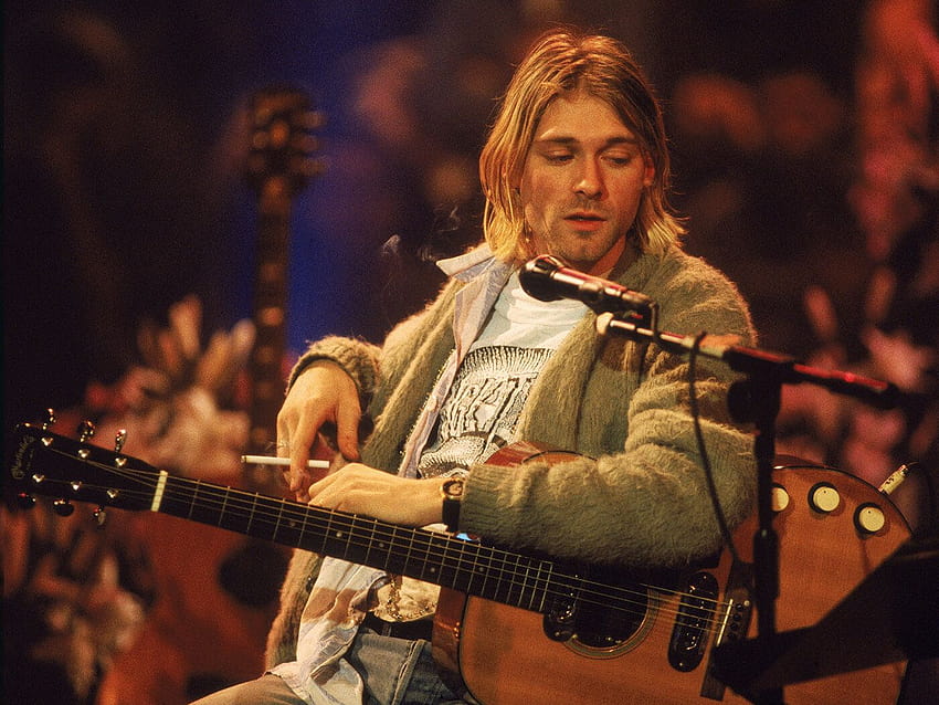 Kurt Cobain's Martin guitar from MTV Unplugged goes up for auction, nirvana unplugged HD wallpaper