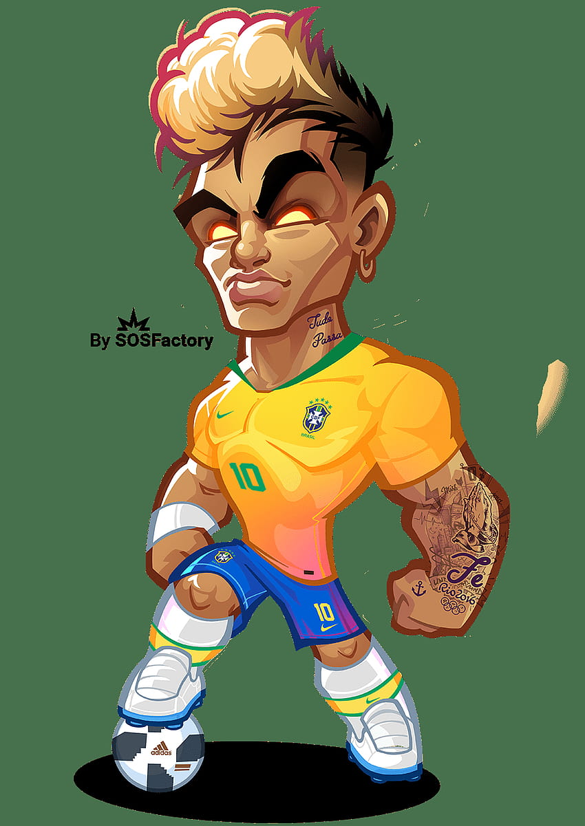 ALMOFADA - NEYMAR DESENHO KAWAII - urbanarts