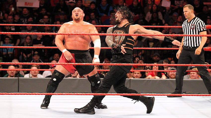 A very unflattering from Samoa Joe's Raw debut against Roman, wrestle kingdom 12 HD wallpaper