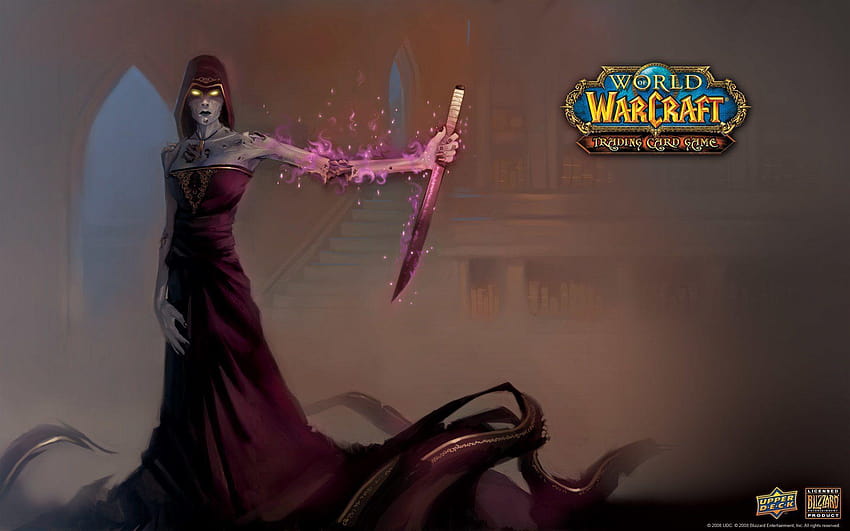 5 Warlock, wow undead background HD wallpaper