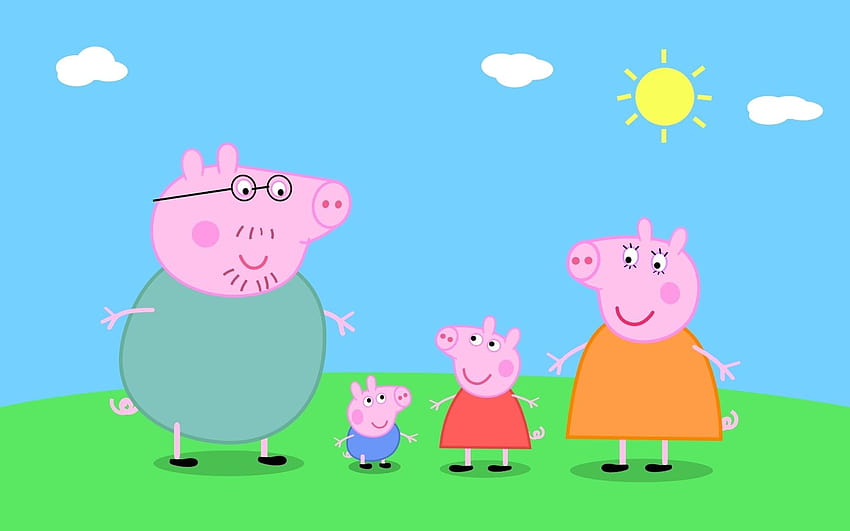 Peppa Pig Cartoon, peppa pig cool HD wallpaper