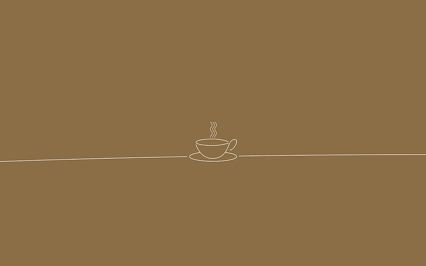 Минималистично кафе, минималистично кафяво HD тапет