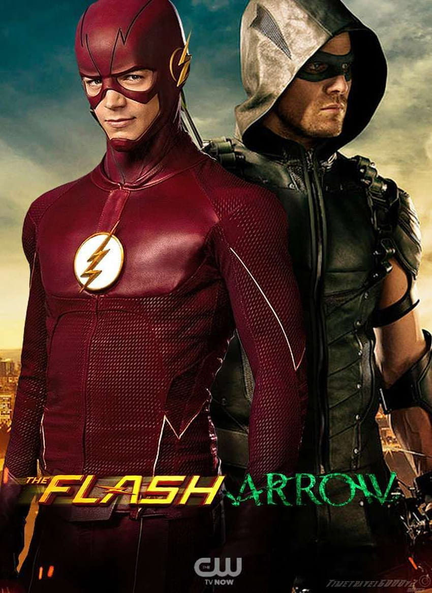 Green Arrow Flash CW บน Dog แฟลชและลูกศรสีเขียว วอลล์เปเปอร์โทรศัพท์ HD