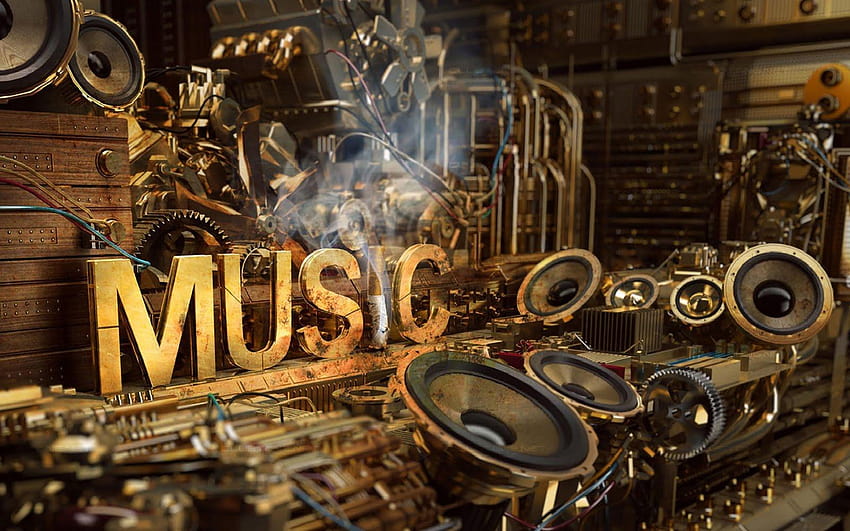 Abstract Music 3D , awesome music abstract HD wallpaper