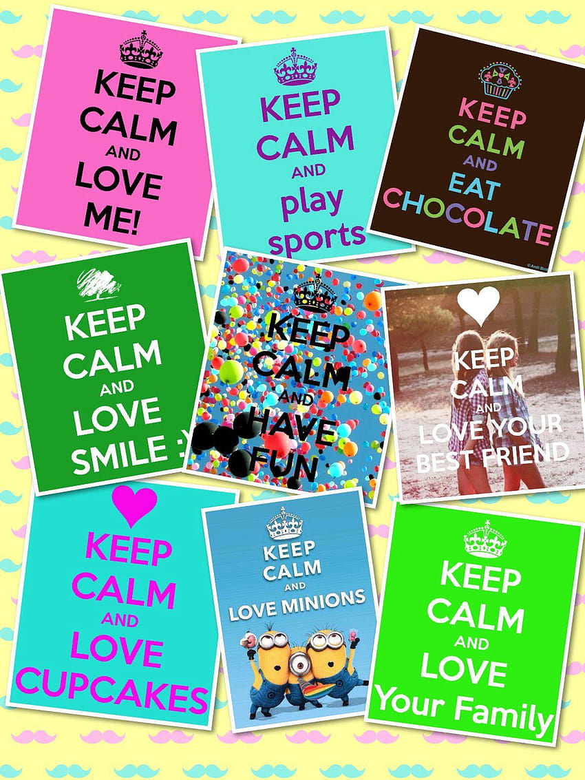 Pic collage, keep calm and love paige HD phone wallpaper