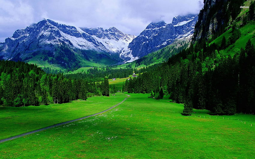 İsviçre doğa güzelliği, lungern isviçre HD duvar kağıdı