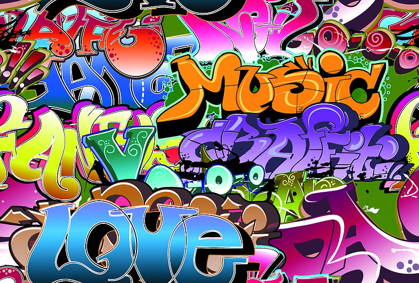 niesamowite tła graffiti Grupa z 51 elementami, najlepsze graffiti Tapeta HD