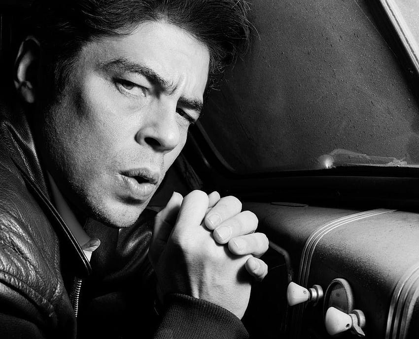 Benicio is one of the few men who looks better with no sleep. Dark ...