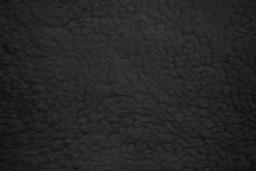 Black Fleece Faux Sherpa Wool Fabric Texture, black cloth HD wallpaper