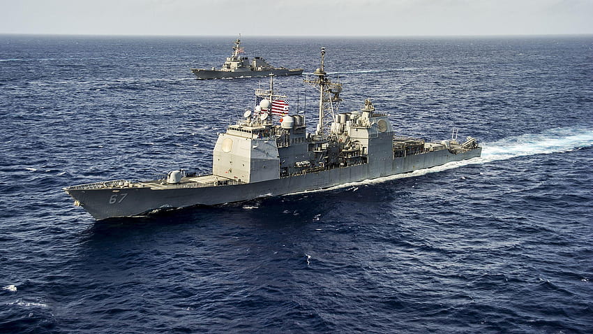USS Shiloh and USS John S. McCain, uss john s mccain HD wallpaper