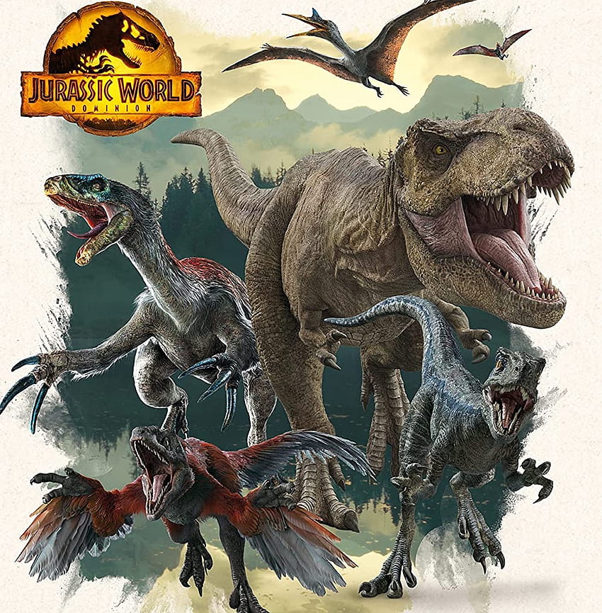 Affiche de domination du monde jurassique, dinosaure de domination du monde jurassique Fond d'écran de téléphone HD