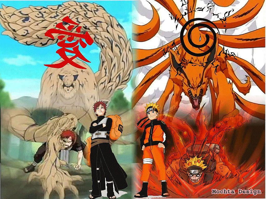 Naruto And Gaara Kyuubi Backgrounds For Tablet Naruto Kyubi Background