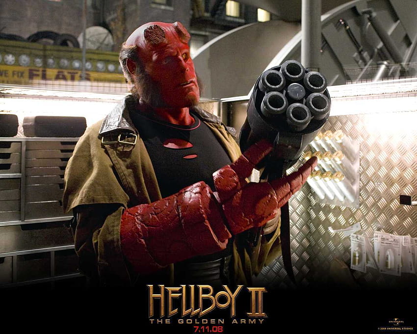 Hellboy II: El ejército dorado Hellboy II y, chico del infierno fondo de pantalla
