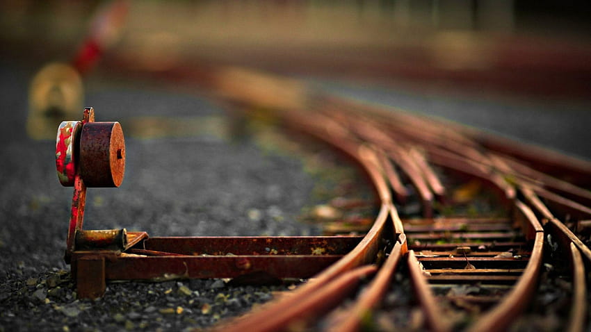 40 Relaxing Railroad Track, railway HD wallpaper