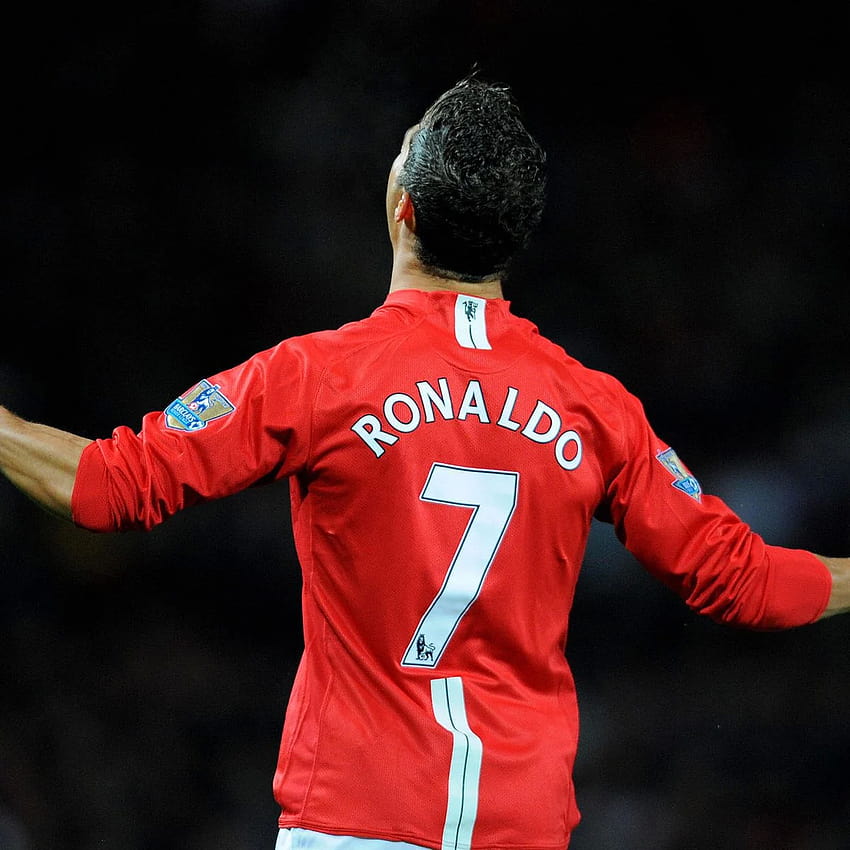 Ман Юнайтед подаде заявка до Висшата лига за номера на фланелката на Кристиано Роналдо, фланелката на Кристиано Роналдо HD тапет за телефон