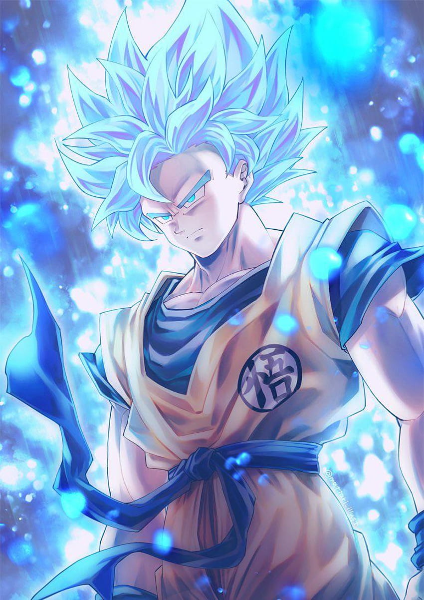 Super Saiyan Blue Goku De @mattari_illust: dbz, goku ssjb fondo de pantalla del teléfono