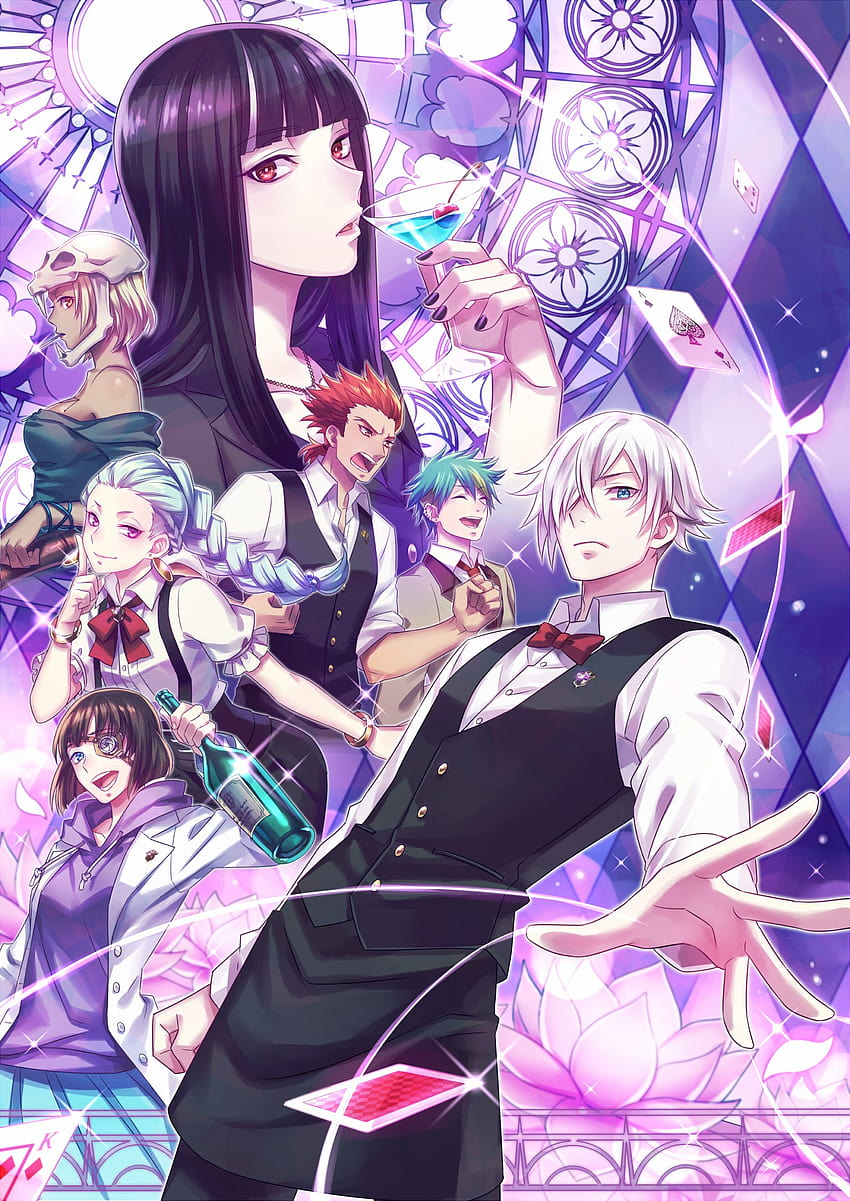 death, Parade, Anime, Series, Couple, Group, Long, Hair, Girl, Guy / and Mobile Backgrounds, death parade anime HD phone wallpaper