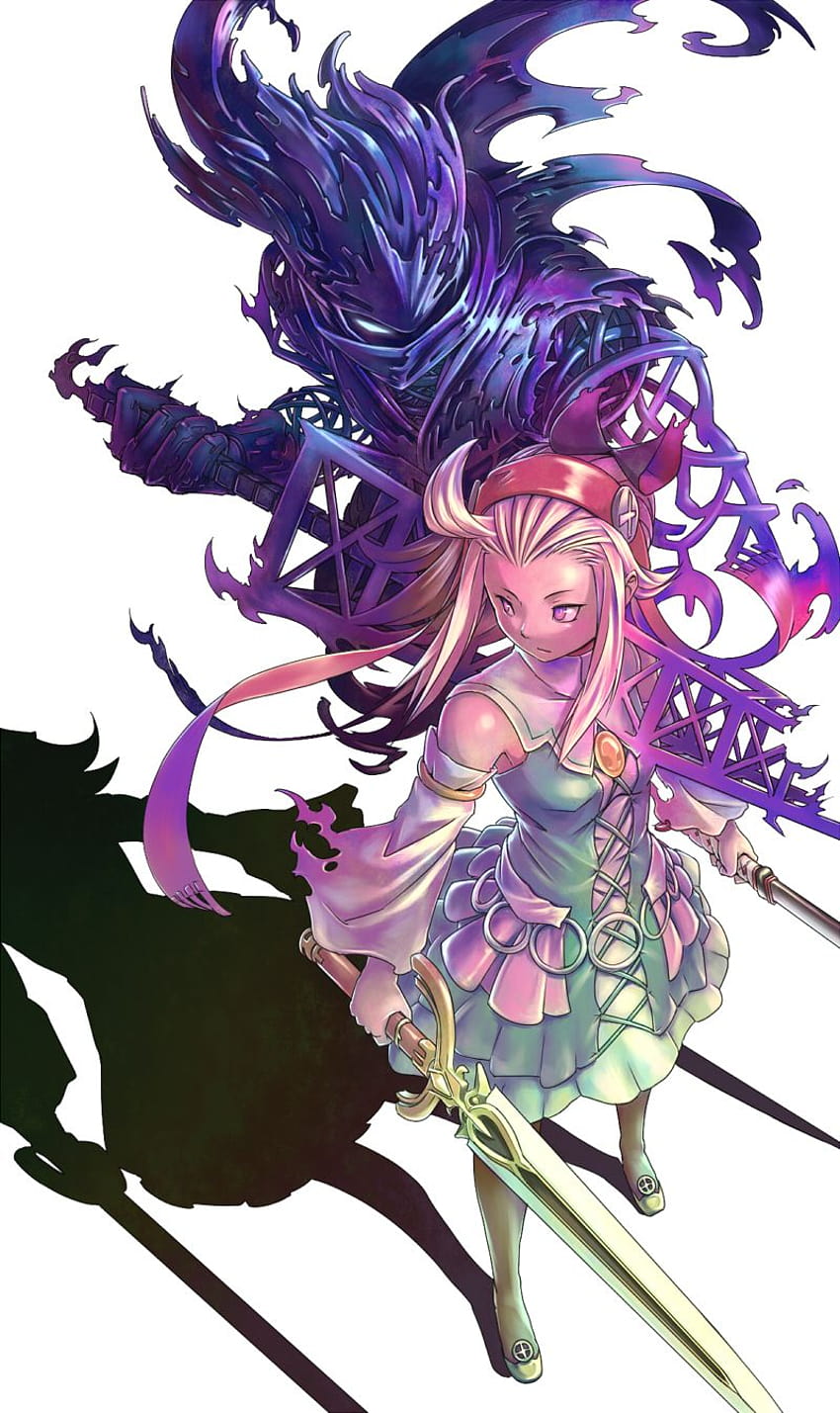 Edea Lee And Susanoo Drawn By Imosen, bravely default phone HD phone wallpaper