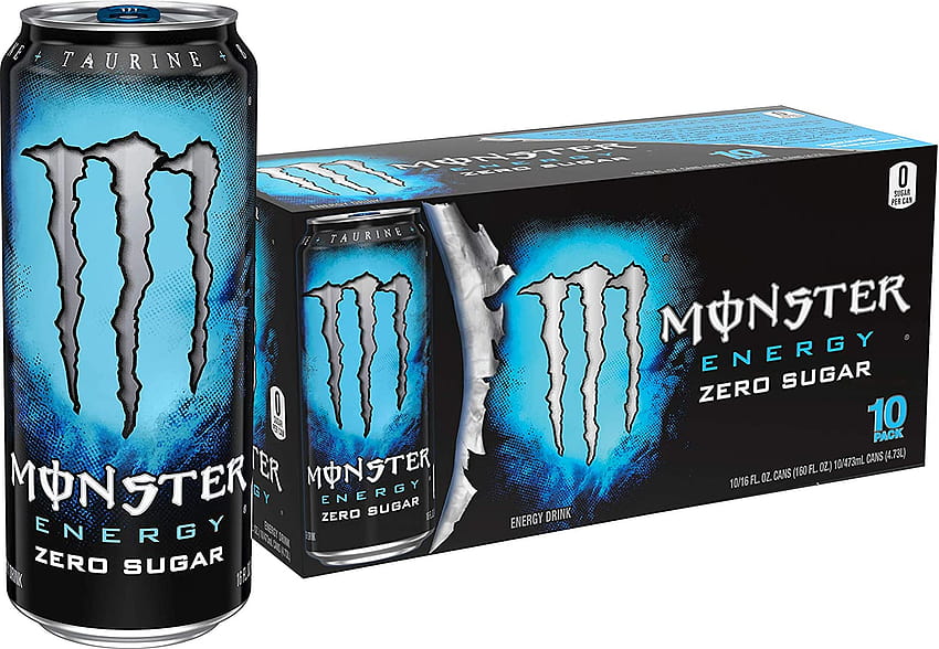 Amazon : Monster Energy, Zero Sugar, 16 Fl Oz, Pack de 10 : Épicerie et Cuisine gastronomique Fond d'écran HD
