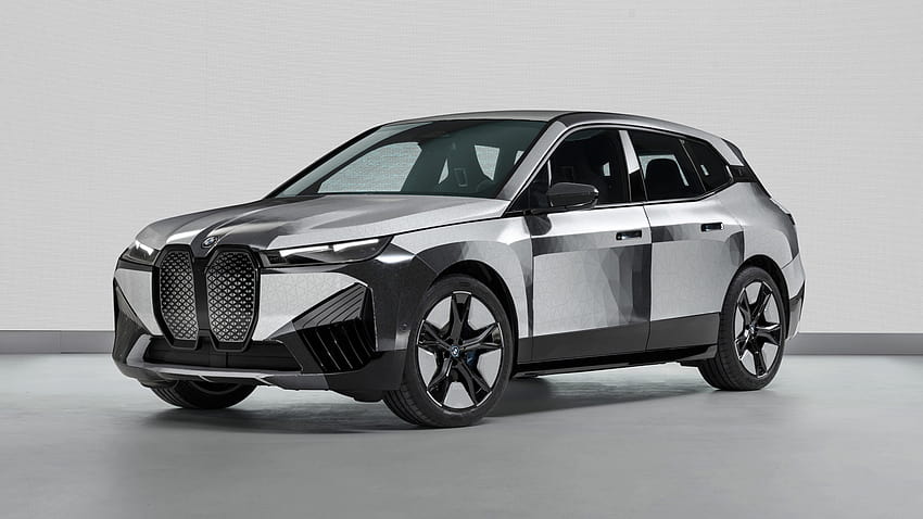 CES 2022: BMW's iX Flow is a monochrome chameleon on wheels, bmw ix flow e ink HD wallpaper