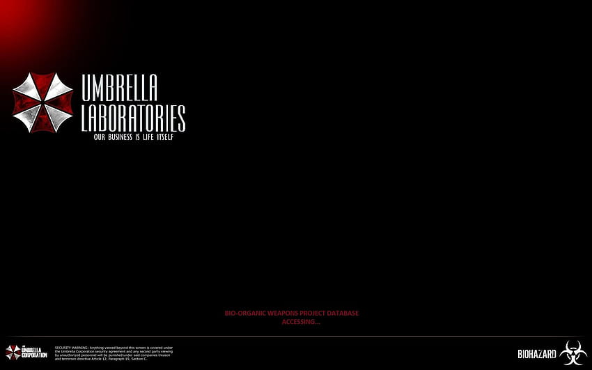 Resident Evil Umbrella Corp, umbrella corp computer HD wallpaper
