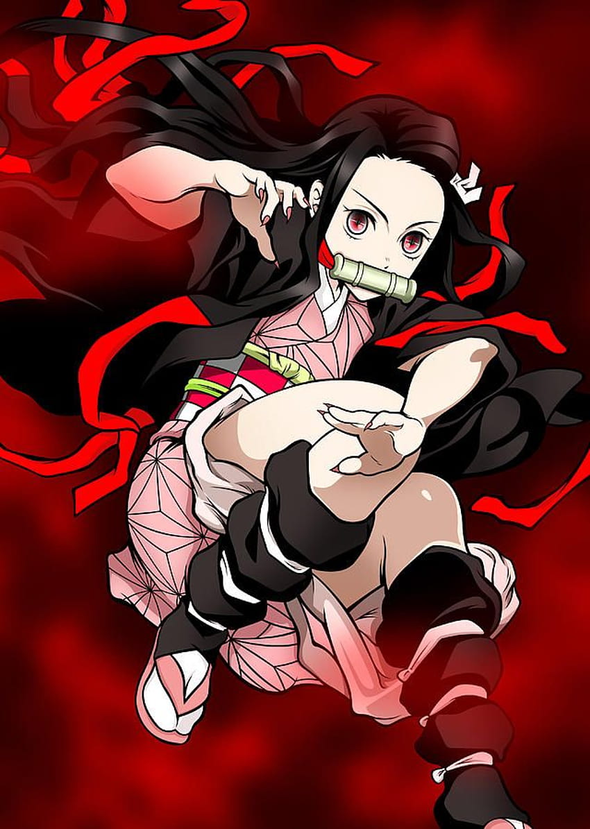 Demon Slayer Kimetsu No Yaiba Nezuko Kamado Blood Demon Art Best Anime  Posters Digital Art by Team Awesome, nezuko blood art HD phone wallpaper |  Pxfuel