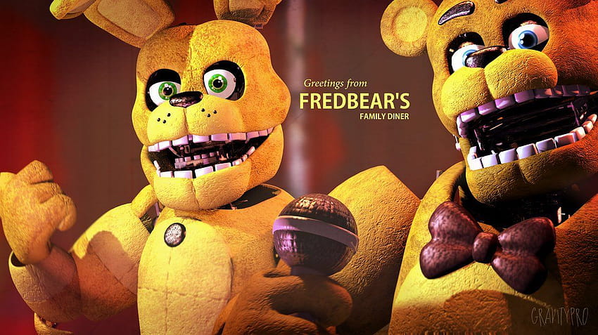 FredBear And Friends (Cinema4d) (Wallpaper) by AdventureOldFoxy on