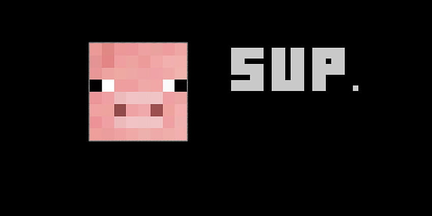 Minecraft Pig on Dog HD wallpaper