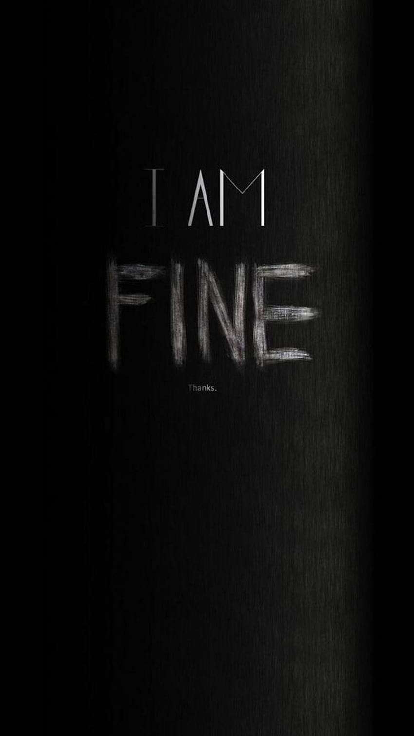 Im Fine, anime, sad, HD phone wallpaper