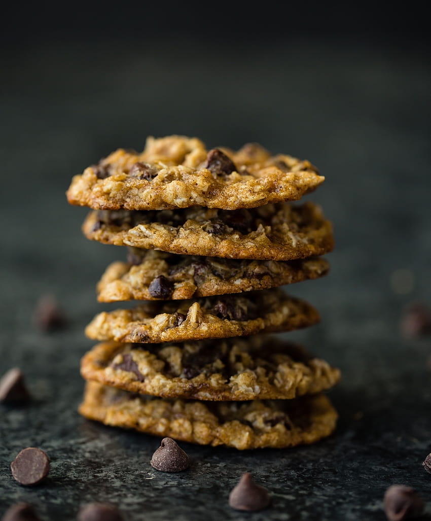 stack of chocolate cookies – Food HD phone wallpaper
