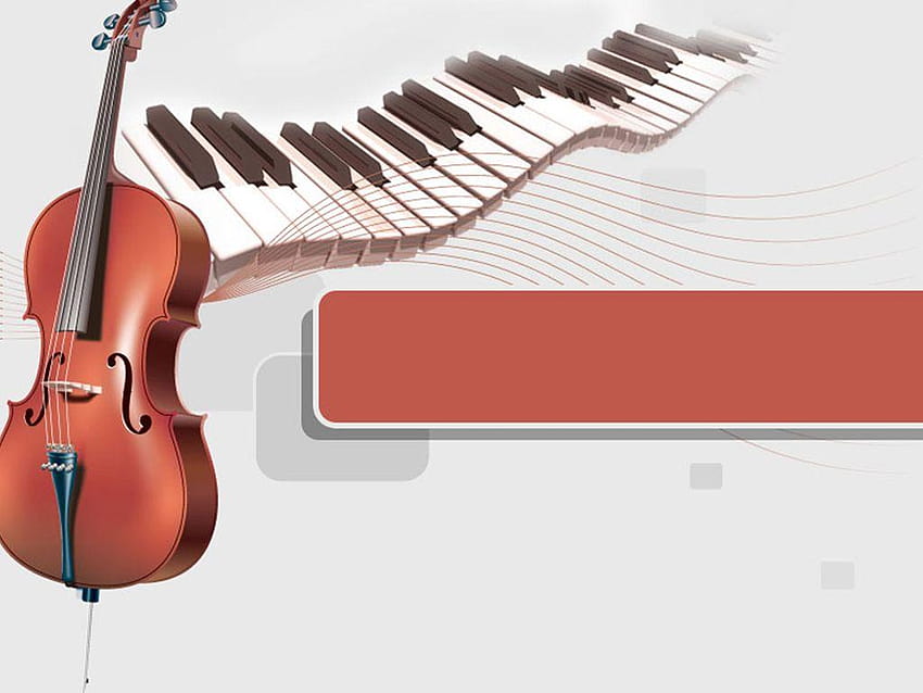 Modelos de música de piano e violoncelo para apresentações em Powerpoint, piano, fundo de partituras em powerpoint papel de parede HD