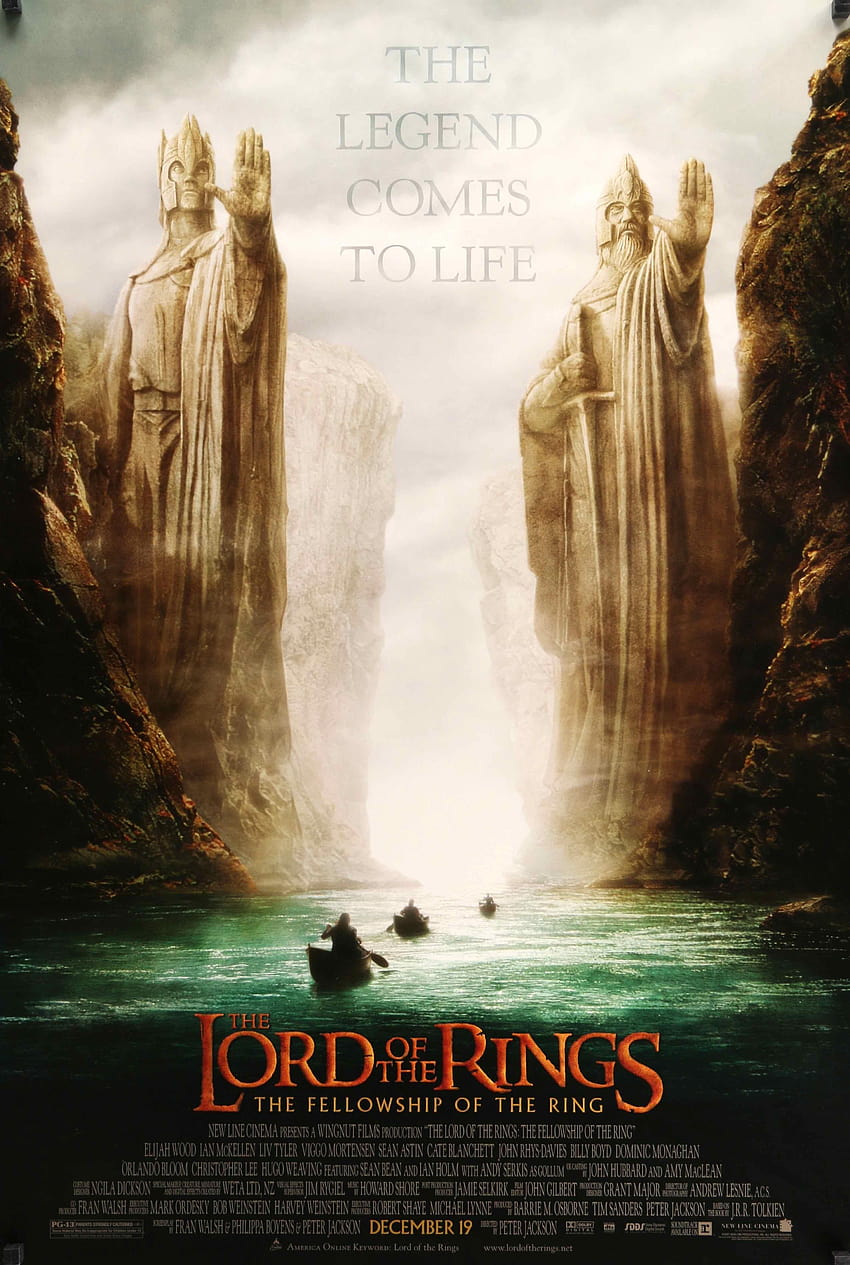Lord of the Rings: The Fellowship of the Ring, poster minimal lord of the rings persekutuan cincin wallpaper ponsel HD