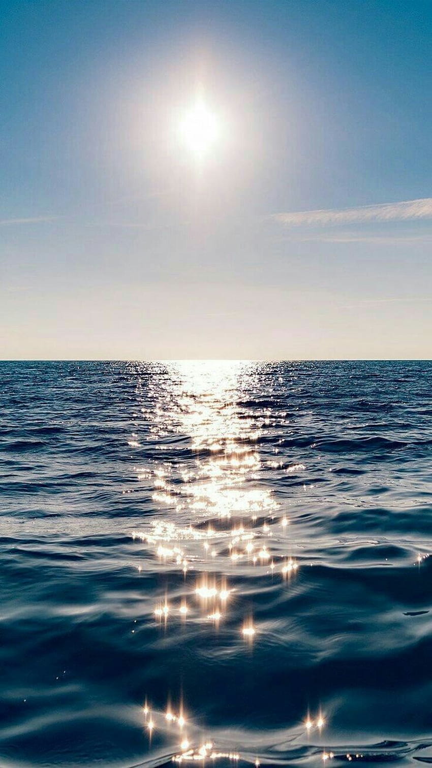 Sparkling ocean, glitter ocean aesthetic HD phone wallpaper