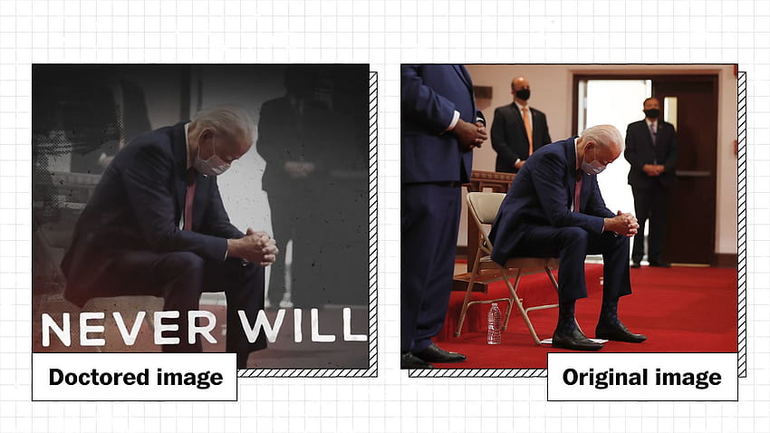 Trump campaign ad manipulates three to put Biden in a 'basement' HD wallpaper