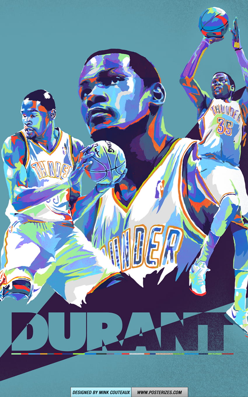 Kevin Durant Prodigy OKC Thunder Memposterkan NBA [1440x1440] untuk , Ponsel & Tablet Anda wallpaper ponsel HD