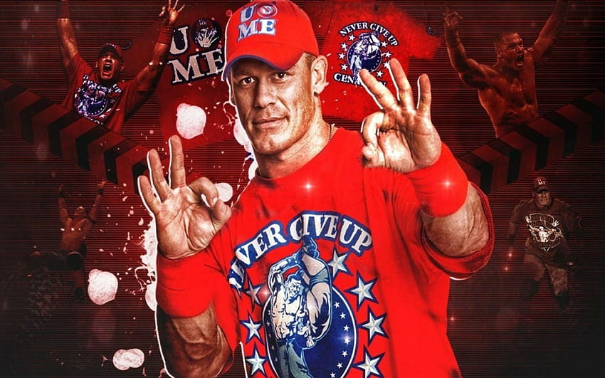 John Cena Style And Multi Color TShirt HD WWE Wallpaper