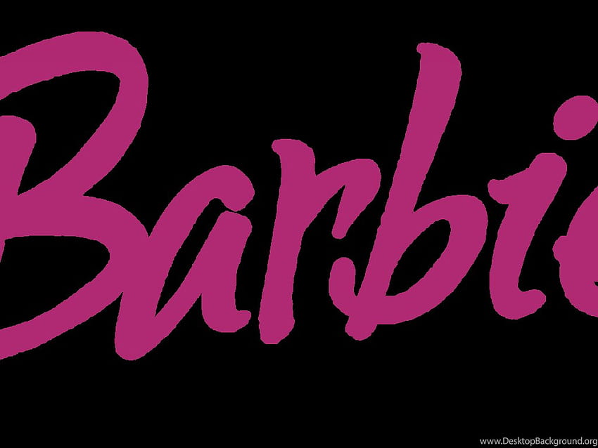Dibujos animados de logotipo de Barbie Dibujos animados de alta calidad, logotipo de fondo de pantalla