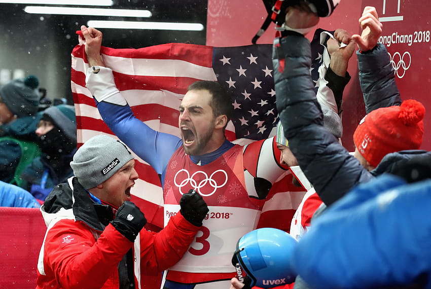 Chris Mazdzer makes history with silver medal, first ever for U.S. HD wallpaper