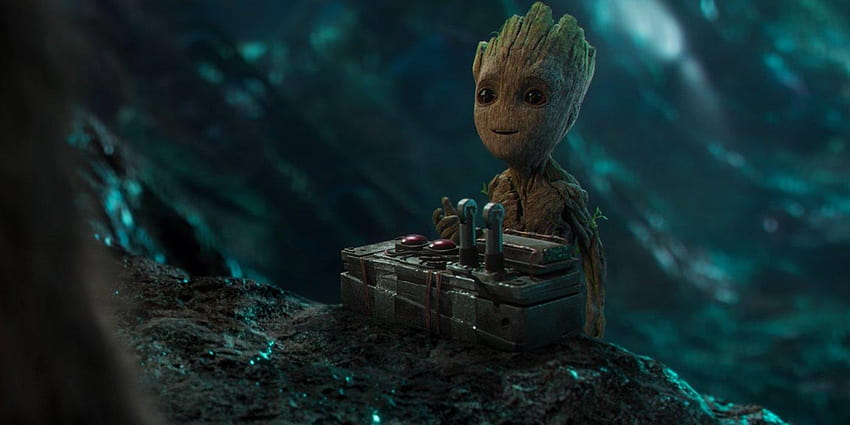 Guardians of the Galaxy Vol. 2 Feature Baby Groot, baby yoda and baby groot HD wallpaper
