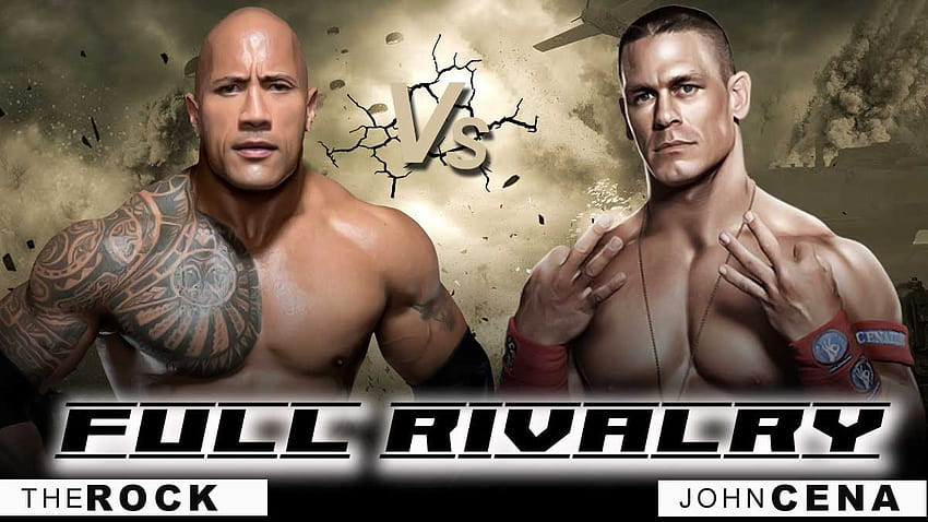 John Cena vs the Rock Rivalry: Matches and Storyline HD wallpaper